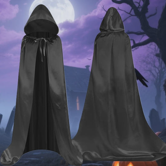 Unisex Kap met Capuchon - Lange Halloween Cape voor Kinderen en Volwassenen