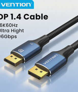 Vention DisplayPort 1.4 Kabel - 8K 60Hz, 4K 144Hz, HDR, 165Hz - Voor PC, Laptop, TV
