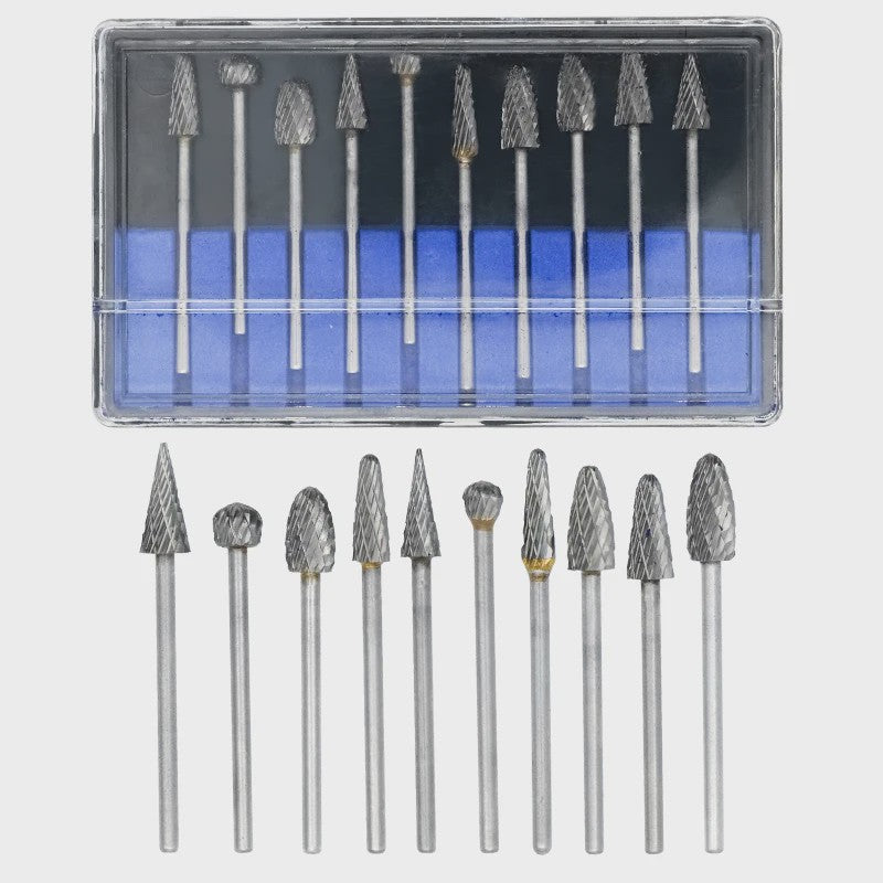 10-delige Set Tandheelkundige Carbide Frezen - Universeel Slijpen, Polijsten & Verwijderen