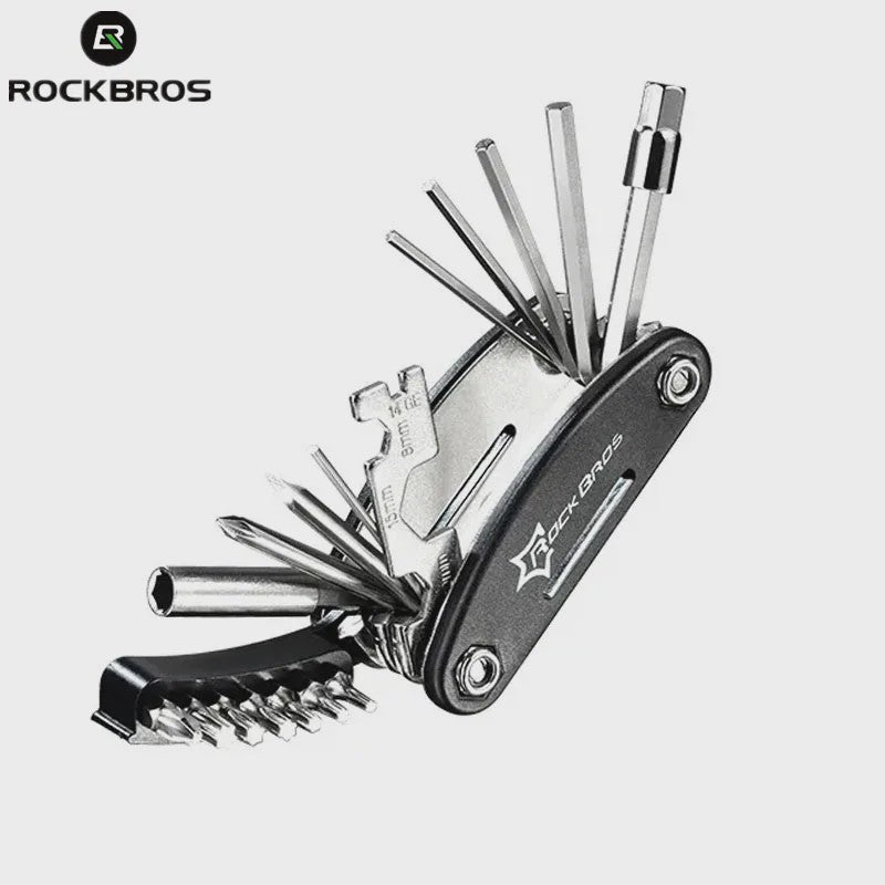 ROCKBROS 16-in-1 Multifunctionele Fietsreparatieset - Compact en Draagbaar