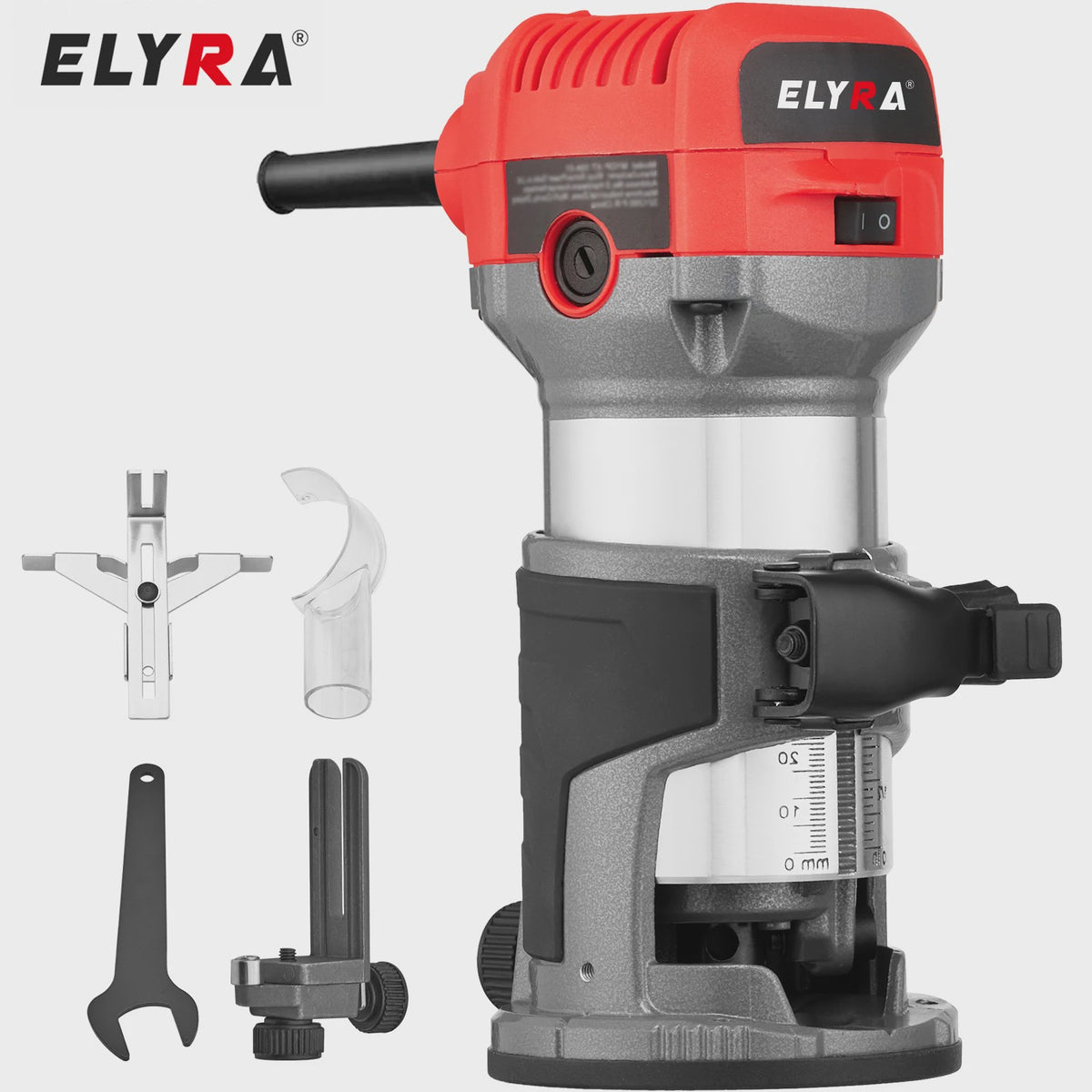Elektrische Handfrees 710W - Variabele Snelheid & 5 Bitjes voor Houtbewerking