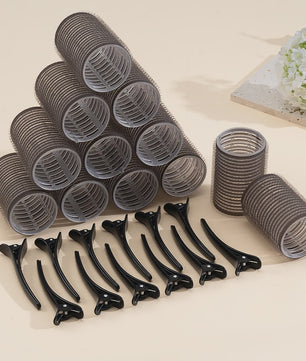 24 Stuks Zelfklevende Haarrollers: Creëer Volume & Krullen Zonder Hitte - DIY Styling Tools