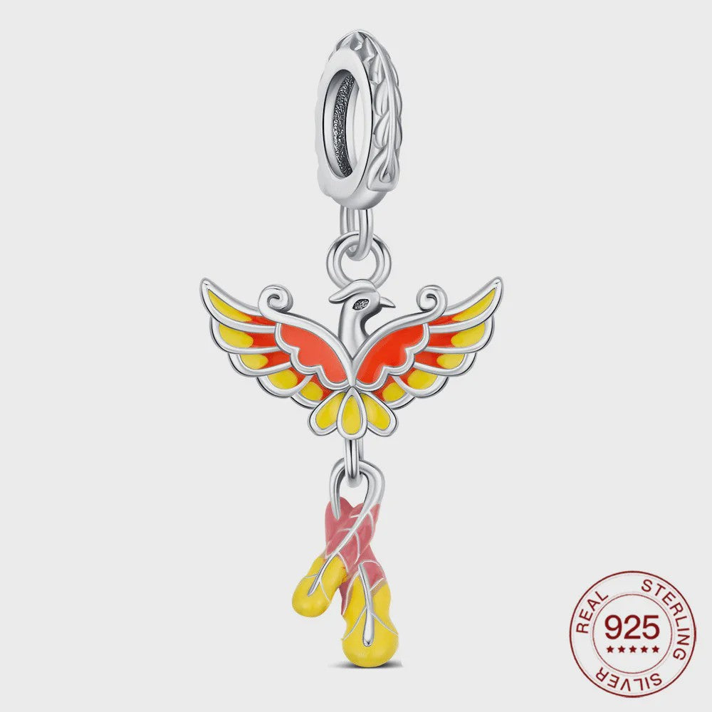Phoenix Bedel 925 Sterling Zilver - Charm voor Dames Armbanden - Uniek Cadeau