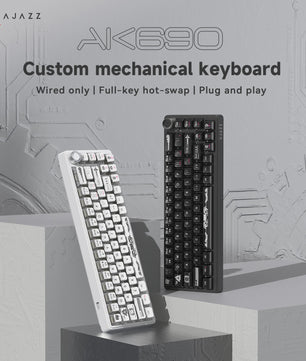 AJAZZ AK690 Mechanisch Gaming Toetsenbord - 68 Keys, Hot-Swap, USB, RGB Verlichting
