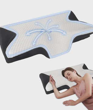 Ergonomisch Neksteun Kussen van Traagschuim - Orthopedisch Ontwerp voor Diepe Slaap