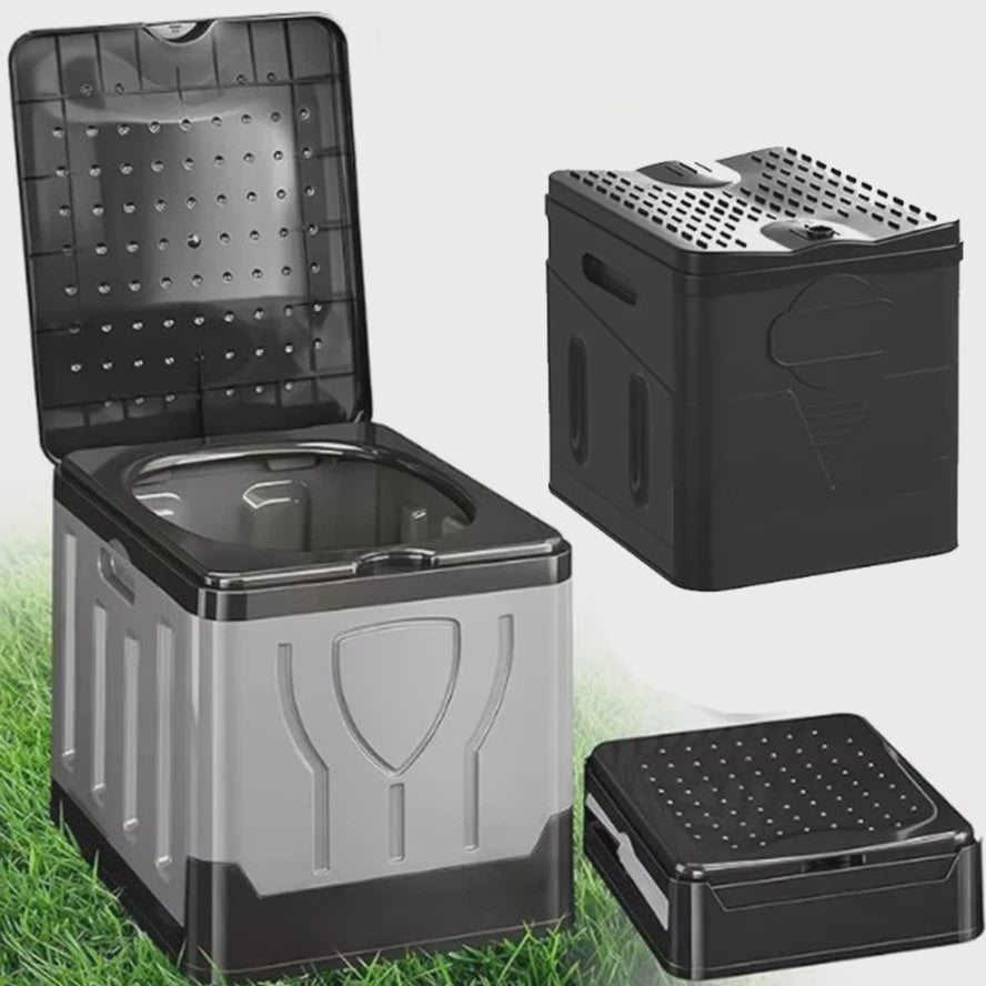 Draagbaar Opvouwbaar Toilet - Ideaal voor Camping, Reizen & Noodgevallen