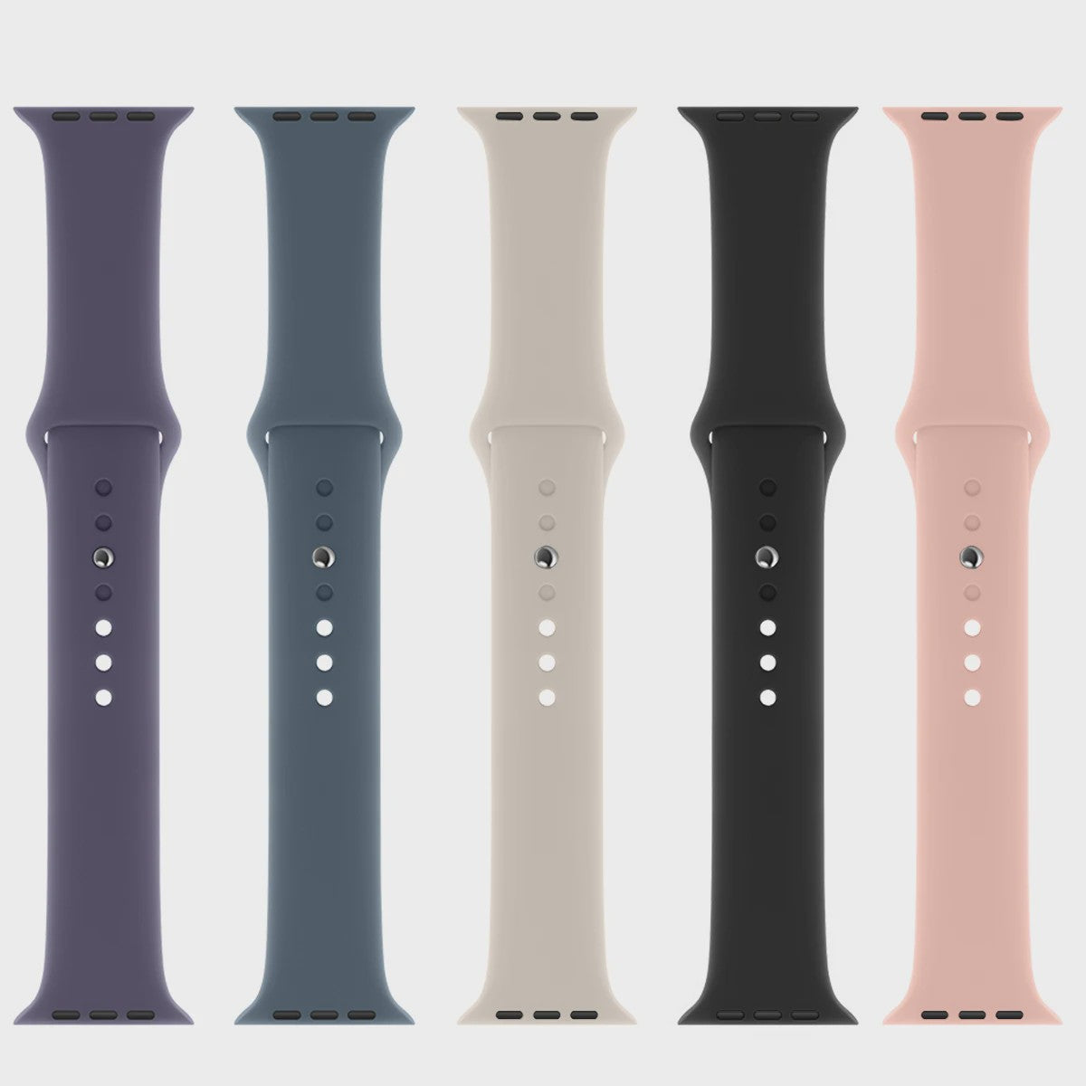 Sport Siliconen Bandje voor Apple Watch 38-49mm - Serie 1 t/m 11, SE, Ultra