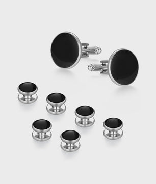 Set Manchetknopen en Tuxedo Studs voor Heren - Stijlvolle Accessoires voor Bruiloft en Feest