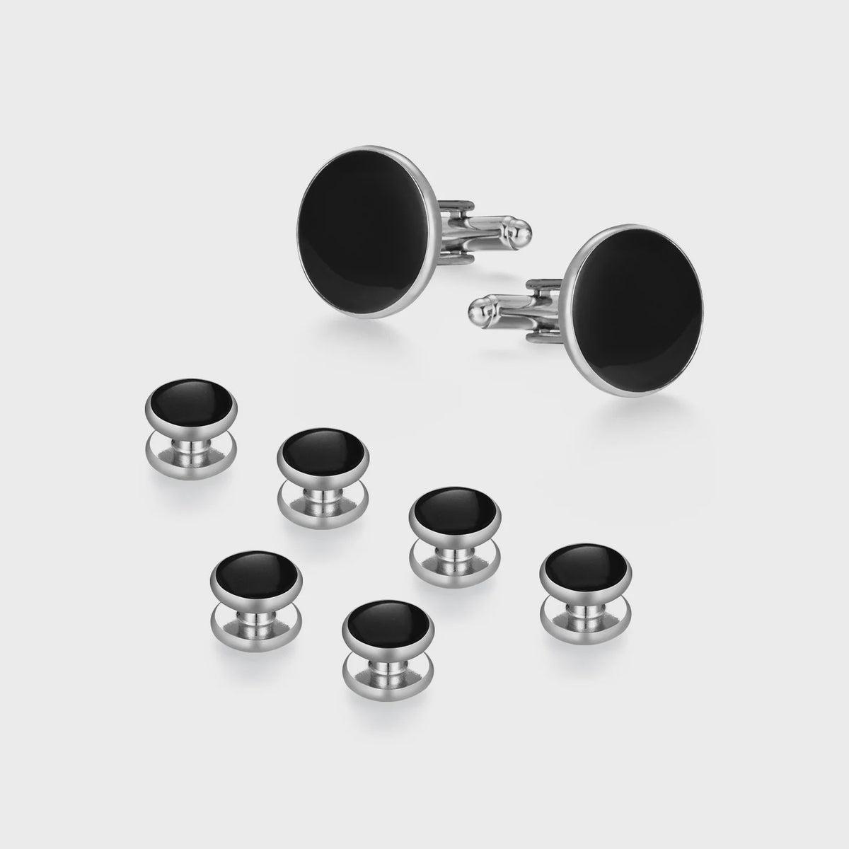 Set Manchetknopen en Tuxedo Studs voor Heren - Stijlvolle Accessoires voor Bruiloft en Feest