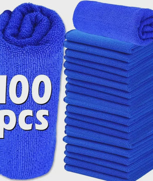Set van 100 Microvezeldoeken - Pluisvrij, Super Absorberend & Krasvrij - Ideaal voor Auto en Huis