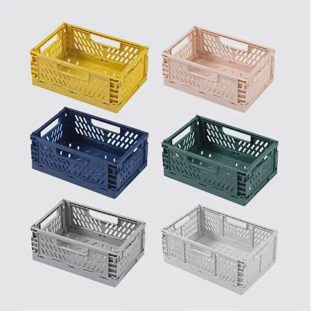 Opvouwbare Opbergkratten - Stapelbare Plastic Manden voor Thuis, Kantoor en Klaslokaal