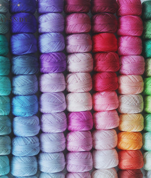 Rhapsody Pearl Cotton Haakgaren Maat 8 - Egyptisch Katoen, Dubbel Gemerceriseerd