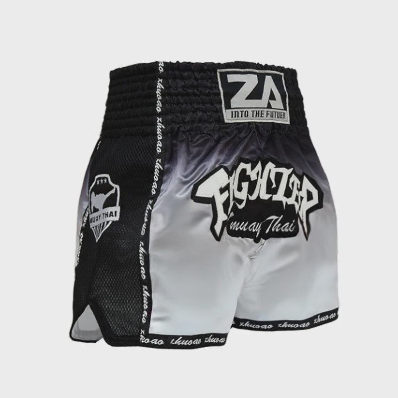 Muay Thai Bokshort Satin met Mesh Panel - Unisex & Kinderen