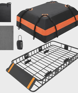 Inklapbare Trekhaak Bagagemand met 590L Waterdichte Tas - Heavy Duty Autocarrier