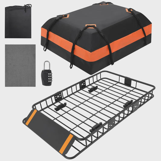 Inklapbare Trekhaak Bagagemand met 590L Waterdichte Tas - Heavy Duty Autocarrier