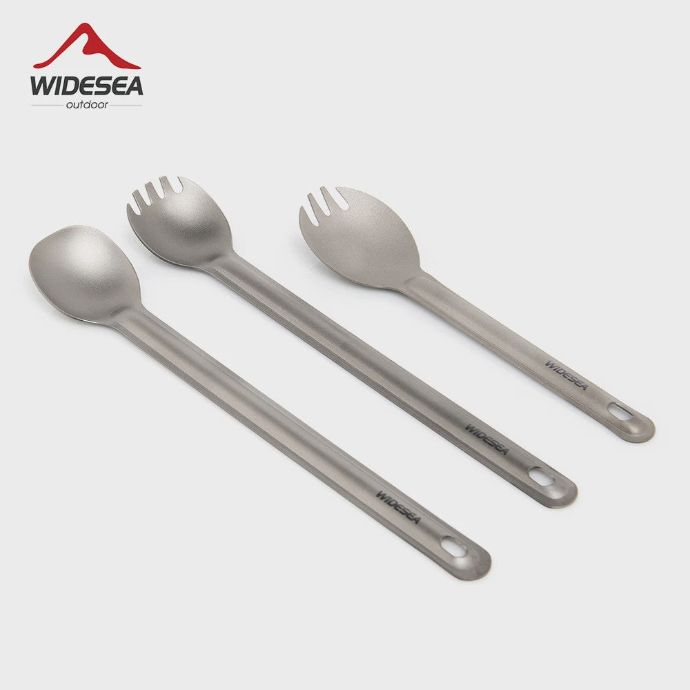 Widesea Titanium Spork - Lichtgewicht Outdoor Bestek voor Kamperen, Hiken en Reizen