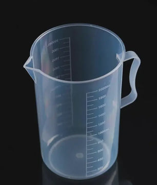 Maatbeker met Tuit en Handvat - 250ml tot 2000ml - Keuken & Laboratorium