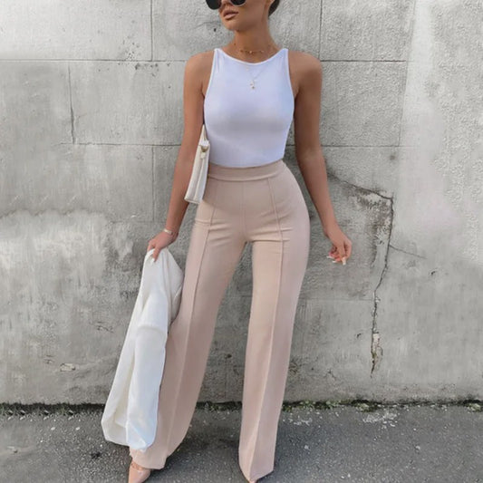 Trendy Dames Bell-Bottoms Broek - Flared Pantalon voor Lente & Herfst