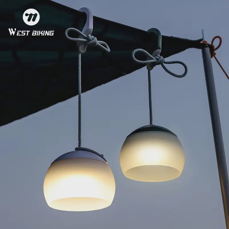 WEST BIKING Draagbare Camping Hanglamp - USB Oplaadbaar LED Kampeerlicht
