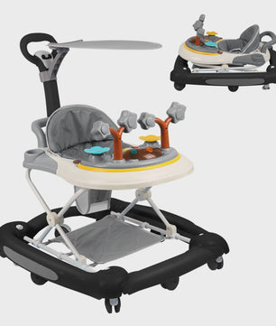 Baby Activity Walker met Speelboog - In Hoogte Verstelbaar - Vanaf 6 Maanden