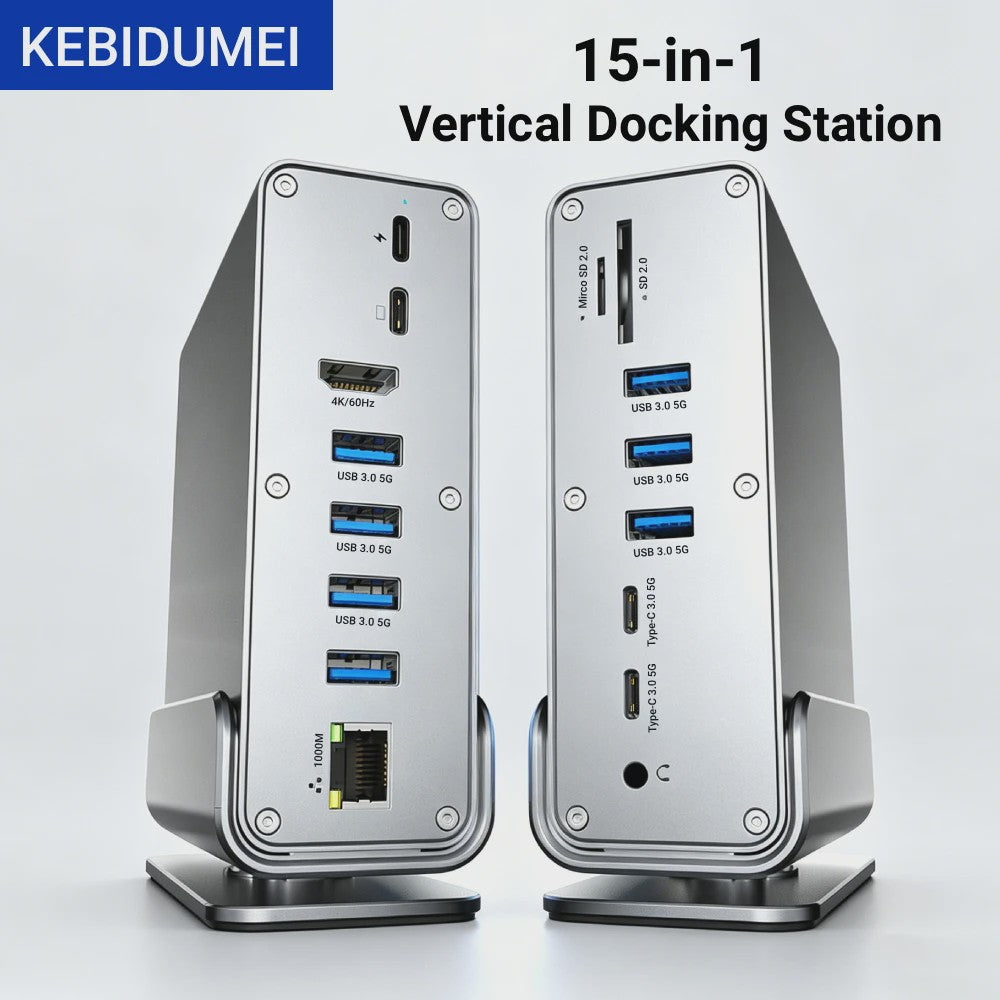 15-in-1 USB-C Docking Station met 4K60Hz, PD 100W en Gigabit Ethernet