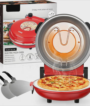 Elektrische Pizzaoven met Pizzasteen - Snel & Verstelbare Temperatuur