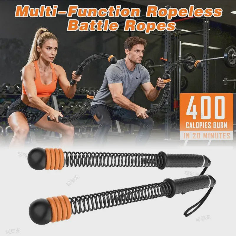 Touwloze Battle Rope met Verstelbare Weerstand: Full Body Workout voor Thuisgym