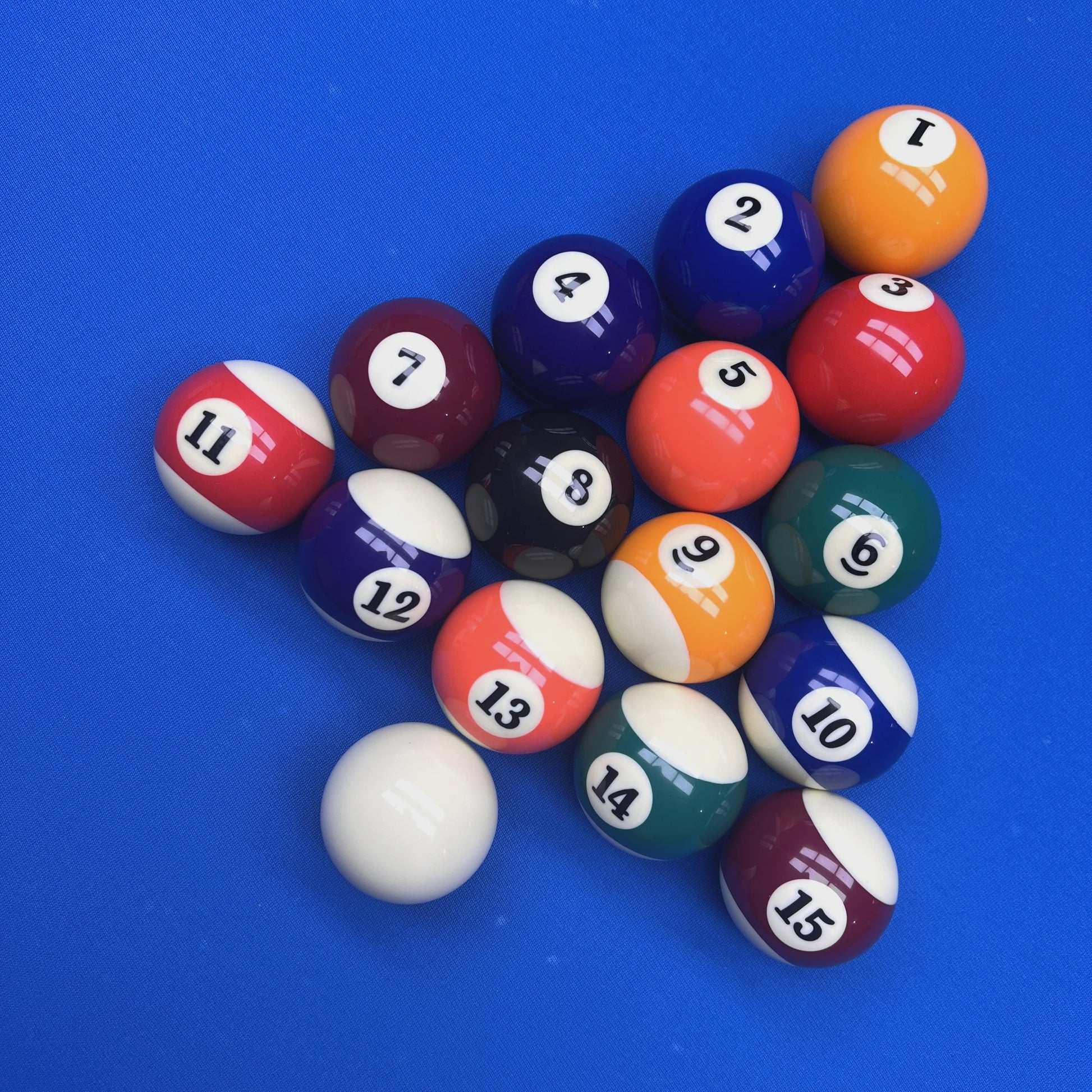 Professionele Billiart Ballen Set - 16 Stuks, 57mm Standaard Maat voor Pooltafel Spelletjes