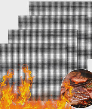 BBQ Grillmatten (Set van 5) - Hittebestendig, Antiaanbak & Herbruikbaar