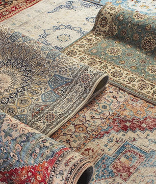 Wasbaar & Opvouwbaar Perzisch Retro Vloerkleed | Zacht Imitatie Kasjmier voor Woonkamer, Slaapkamer & Hal
