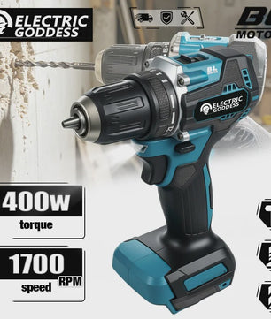 Krachtige Brushless Accuboormachine 1700 RPM - 10mm Klauw - Compatibel met Makita 18V Accu