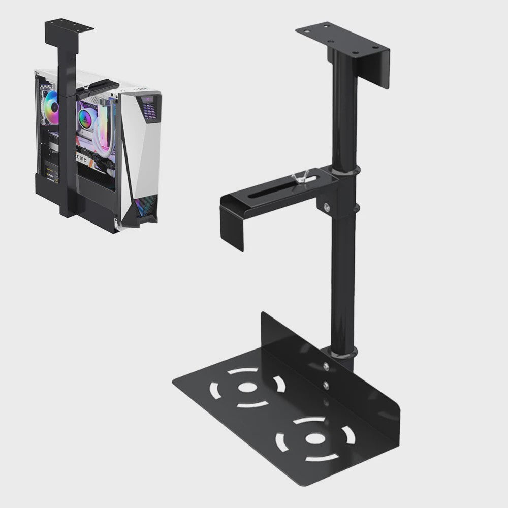 Universele PC Case Houder Onder Bureau - Verstelbaar & 25kg Draagkracht