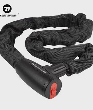 WEST BIKING Anti-diefstal Fietsketting Slot - Robuust & Veilig met 2 Sleutels