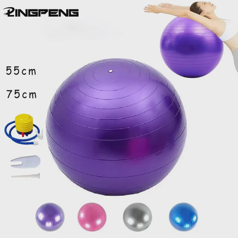 Fitness Bal / Yogabal - 55-75cm - Anti-Burst - Gym, Pilates, Balans Training
