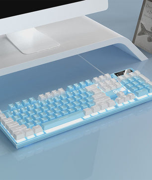 Yindiao K500 Bedraad Gaming Toetsenbord met Numpad en Kleurrijke Backlight