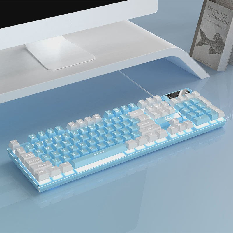 Yindiao K500 Bedraad Gaming Toetsenbord met Numpad en Kleurrijke Backlight