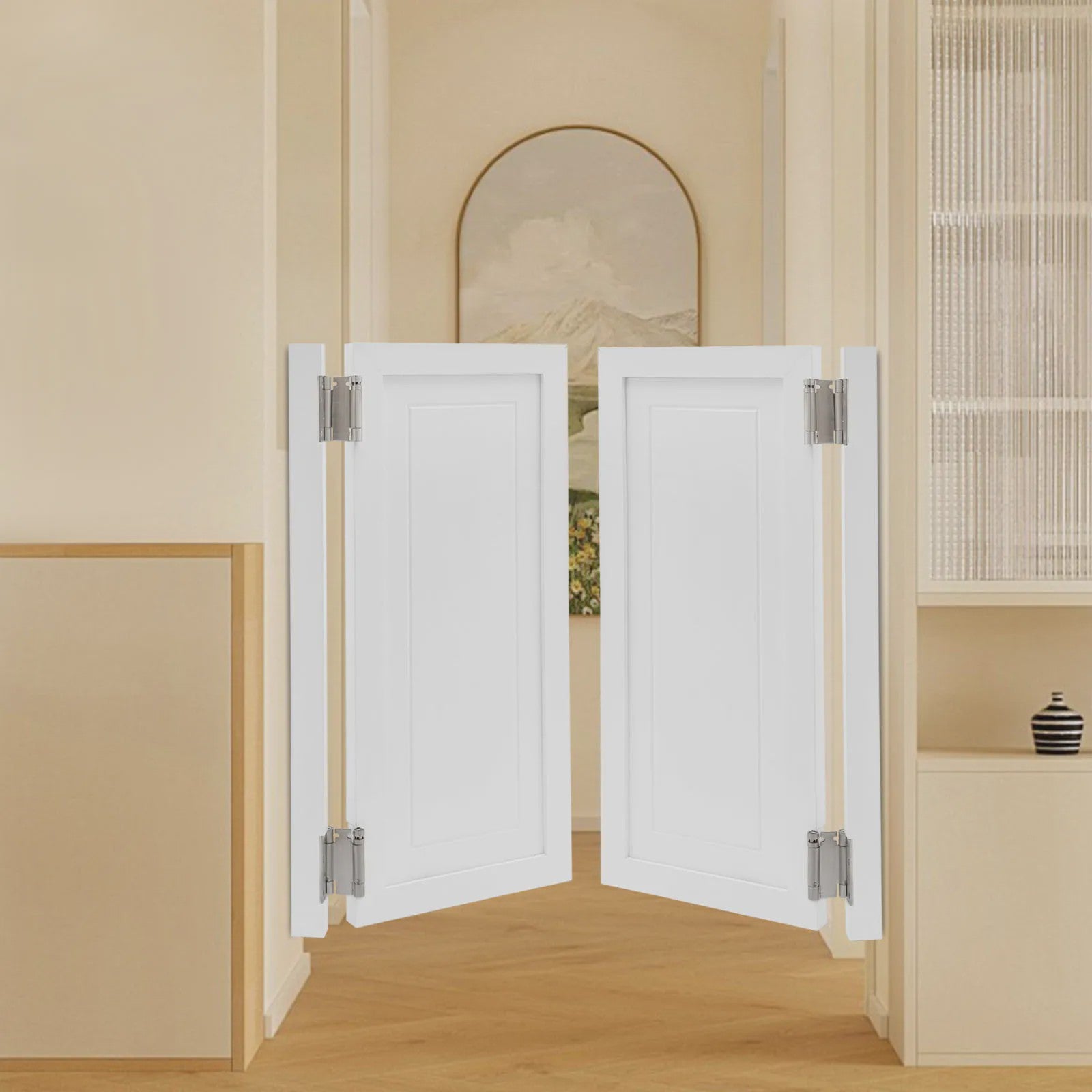 Houten Dubbele Scharnierdeuren 90x40cm - Zwaaiend voor Corridors & Trappen