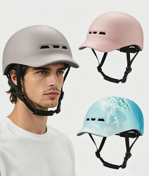 Fietshelm Baseball Cap Stijl - Lichtgewicht & Verstelbaar voor Fietsen, Scooter & Motor (CPSC Gecertificeerd)