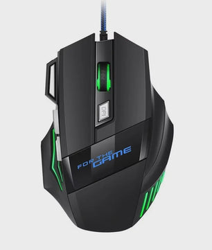 RGB Gaming Muis met 7 Knoppen en 2400 DPI - Ergonomisch & Bedraad