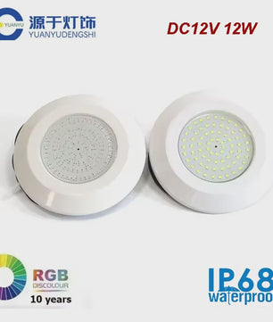 Waterdichte LED Zwembadverlichting 12W - Meerkleurig & Dimmable Onderwater Spotlight DC12V