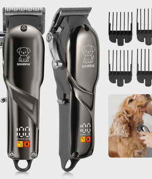 Solimpia Professionele Hond & Kat Trimmer - Krachtige 6500RPM Motor, USB Oplaadbaar, 180 Min Gebruikstijd, Stille Werking
