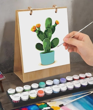 2026 Creatieve Kalender: Schilderen op Nummer Kit met Handgetekende Ontwerpen