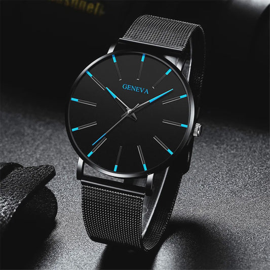 Luxe Herenhorloge met Slim Mesh Band - Stijlvol en Waterdicht