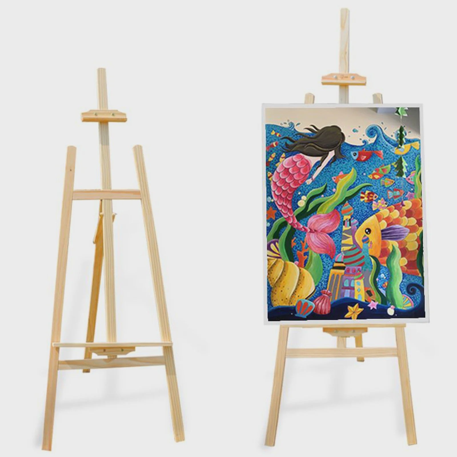 Houten Atelier Ezel - Verstelbare Kunstenaars Ezel Stand voor Canvas, Tekenen & Bruiloft Decoratie