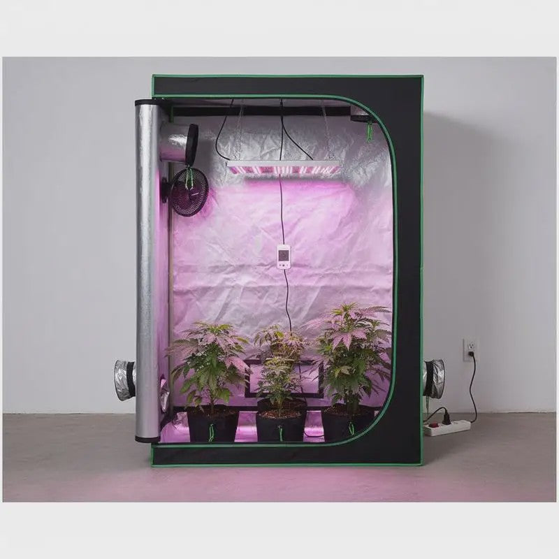 Professionele Kweek Telt 120x60x180 cm - 600D Mylar, Observatievenster & Bodemlade