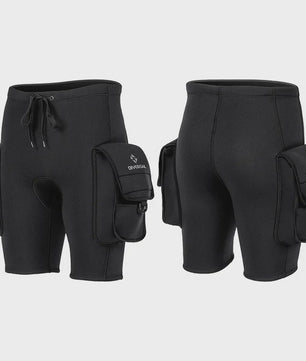 Duikshort 3mm Neopreen Heren - Waterdichte Shorts met Zakken voor Watersport