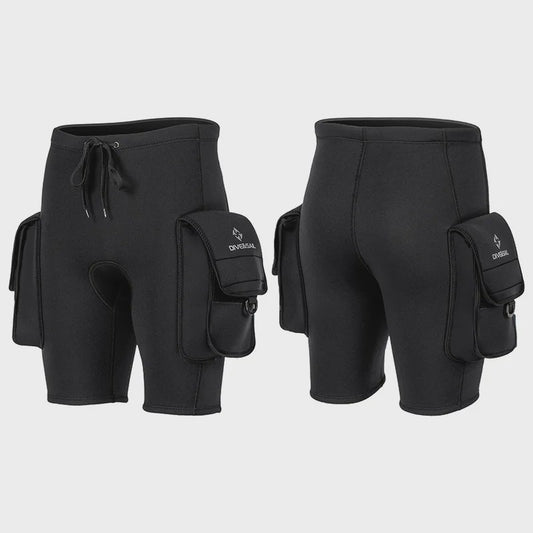 Duikshort 3mm Neopreen Heren - Waterdichte Shorts met Zakken voor Watersport