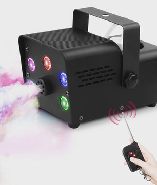 Krachtige 500W Rookmachine met 5 RGB LED's en Draadloze Afstandsbediening - Feest & DJ Verlichting