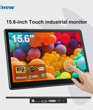15.6" Full HD IPS Industrieel Touchscreen Monitor met HDMI, Type-C & VGA