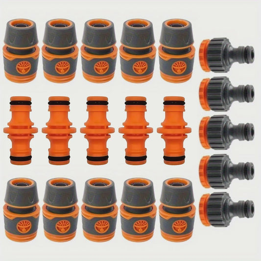 20 Stuks Tuinslang Snelkoppelingen Set - Waterkraan & Slang Verlengstuk